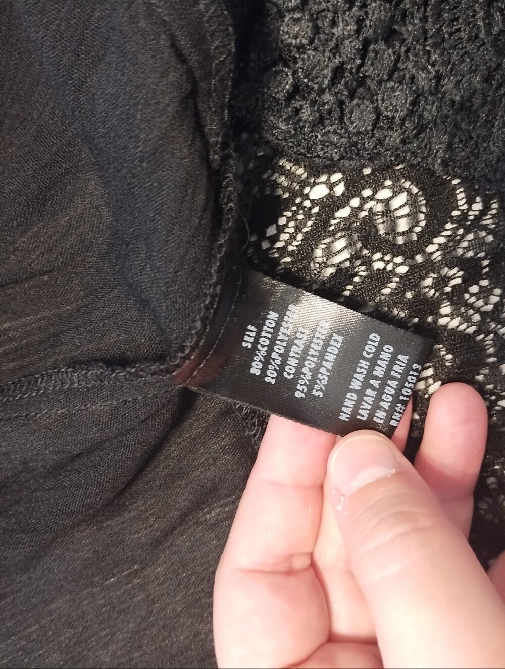 Black Lace Crochet Open-Front Cardigan - Picture 10 of 11